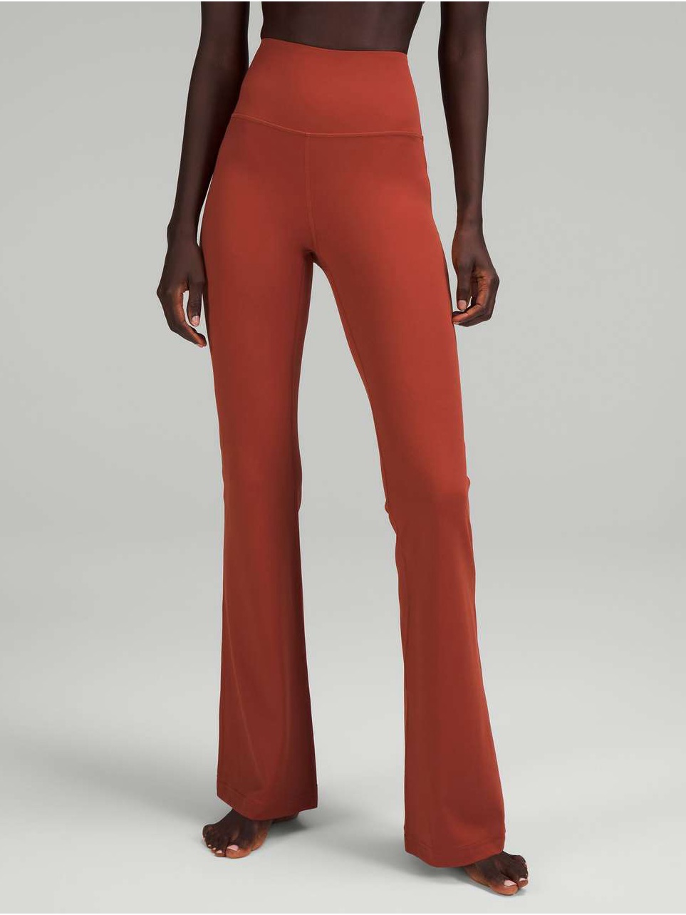 Euc Lululemon Groove Super-High-Rise Flared Pant Nulu *Cayenne Sz 6